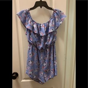 Blue Rain Francesca’s Blue Floral Romper